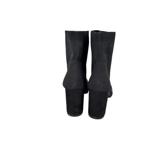 Mia Erika Stretch Knit Bootie Heels Black Size 8.5 Womens Modern Comfort - Picture 8 of 11